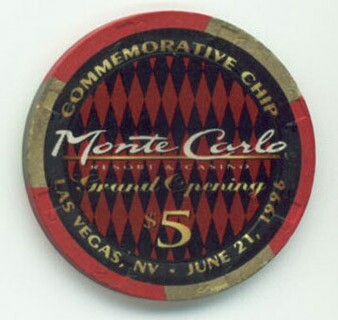 Monte Carlo Grand Opening $5 Casino Chip