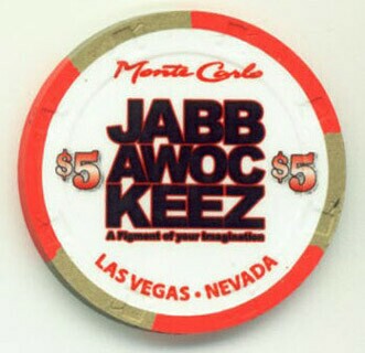 Monte Carlo Jabbaockeez 2011 $5 Casino Chip