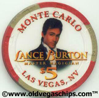 Monte Carlo Lance Burton $5 Casino Chip