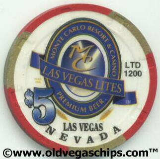 Las Vegas Monte Carlo Las Vegas Lites $5 Casino Chip
