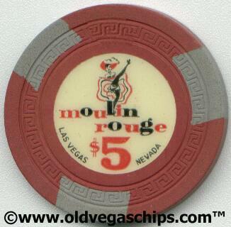 Moulin Rouge  $5 Casino Chip