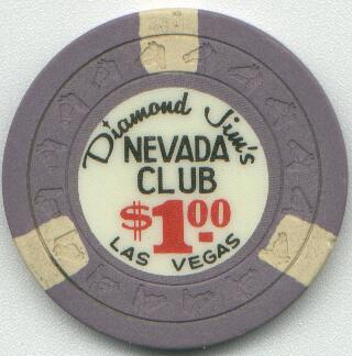 Las Vegas Diamond Jim's Nevada Club $1 Casino Chips