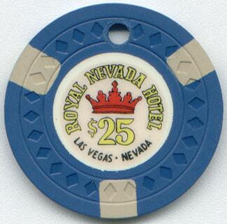 Royal Nevada Hotel $25 Casino Chip