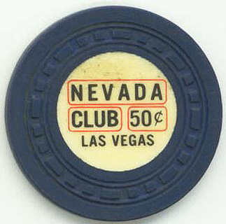 Nevada Club Casino 50¢ Casino Chips 