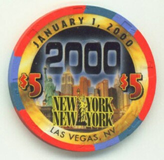 New York New York Millennium $5 Casino Chip