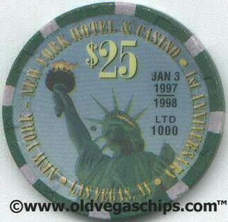 New York New York 1st Anniversary $25 Casino Chip
