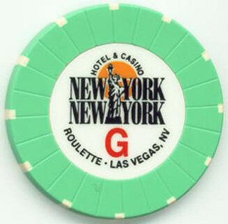 New York New York Green Roulette Casino Chip