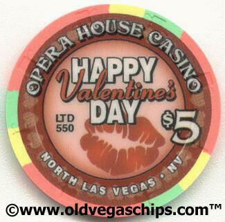 Opera House Valentine's Day $5 Casino Chip 