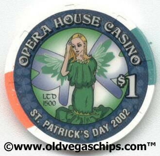 Las Vegas Opera House St. Patrick's Day 2002 $1 Casino Chip 