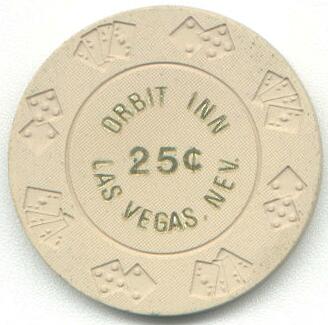 Las Vegas Orbit Inn 25¢ Casino Chip