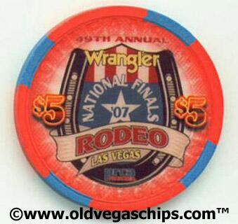 Orleans National Finals Rodeo 2007 $5 Casino Chip
