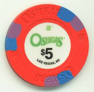 O'Sheas 2010 $5 Casino Chip 