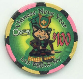 O'Shea's Casino Chinese New Year Snake 2001 $100 Casino Chip