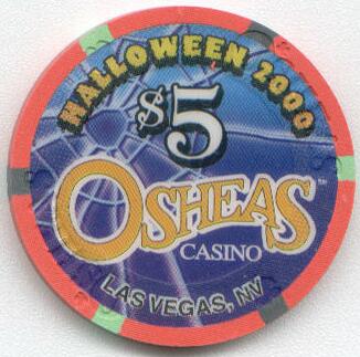 O'Shea's Casino Halloween 2000 $5 Casino Chip