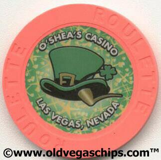 O'Shea's Casino Hat & Pipe Orange Roulette Casino Chip