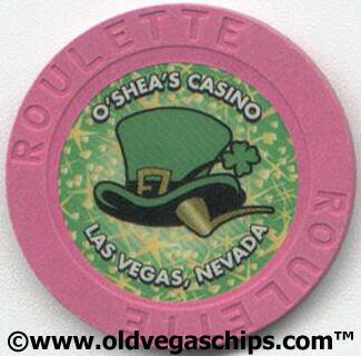 O'Shea's Casino Hat & Pipe Pink Roulette Casino Chip