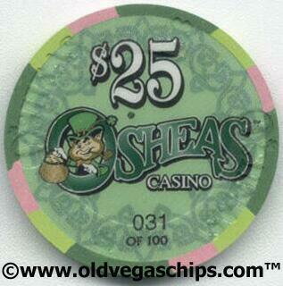 O'Shea's Casino St. Patrick's Day 2002 $25 Casino Chip