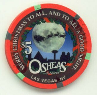 O'Shea's Casino Christmas 2000 $5 Casino Chip