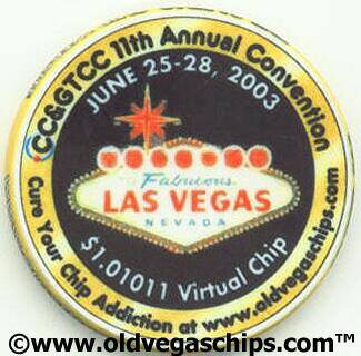Old Vegas Chips.com 11th CC&GTCC Convention 2003 NCV Chips