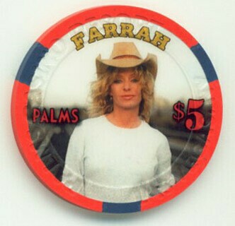 Palms Hotel Farrah Fawcett Casino Chip