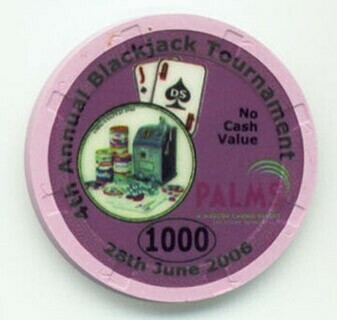 Palms Hotel BlackJack/Poker Tournament 2006 NCV $1,000 Casino Chip