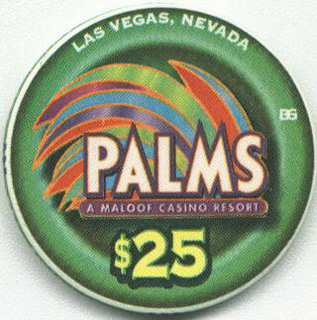 Las Vegas Palms Hotel 2nd Anniversary 2003 $25 Casino Chip