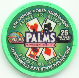 Palms Hotel Poker/BlackJack Tournament 2004 NCV $25 Casino Chip