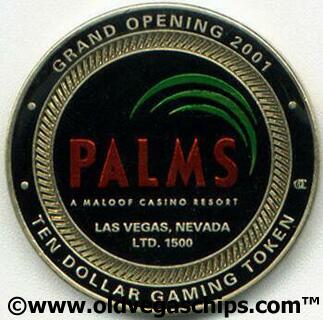 Palms Hotel Grand Opening $25 Hand Painted Token