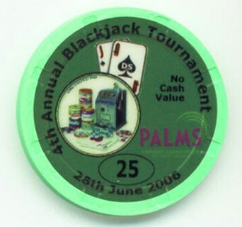 Palms Hotel Poker & Blackjack Tournament $25 Casino Chip