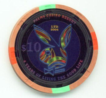 Palms Hotel Playboy Bunny 2005 $10 Casino Chip