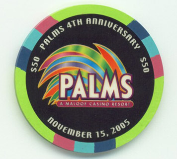 Las Vegas Palms Hotel Playboy Bunny $50 Casino Chip