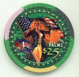 Palms Hotel 4th of July 2011 $25 Casino Chip