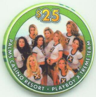Palms Playboy X-TREME TEAM 2004 $25 Casino Chip 