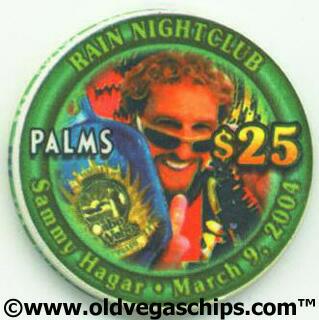 Palms Sammy Hagar Rain Concert $25 Casino Chip 