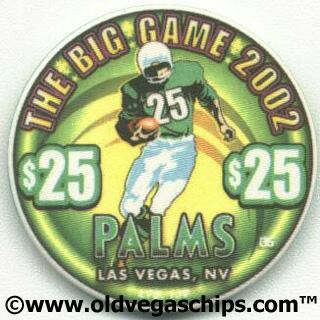 Palms Hotel Superbowl 2002 $25 Casino Chip