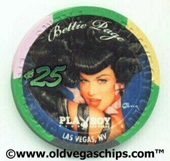 Palms Hotel Bettie Page $25 Casino Chip