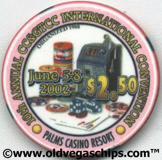 Palms Hotel Chip Collectors Convention $2.50 Casino Chip