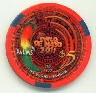Palms Cinco De Mayo 2011 $5 Casino Chip