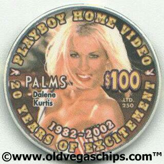 Palms Hotel Playboy Bunny Dalene Kurtis $100 Casino Chip