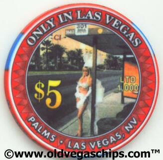 Palms Only in Las Vegas 2004 $5 Casino Chip