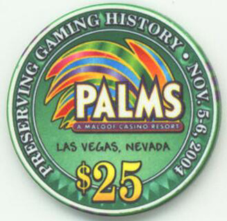 Las Vegas Palms Hotel Only in Las Vegas Showgirl $25 Casino Chip