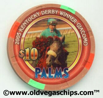Palms Hotel Kentucky Derby Winner Giacomo $10 Casino Chip
