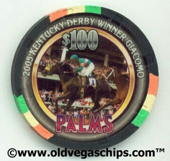 Palms Hotel 2004 Kentucky Derby Winner Giacomo $100 Casino Chip