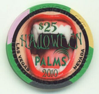 Palms Hotel Halloween 2010 $25 Casino Chip