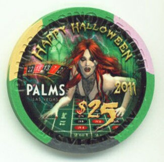 Palms Hotel Halloween 2011 $25 Casino Chip