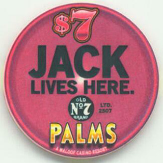 Palms Hotel Jack Lives Here $7 Casino Chip