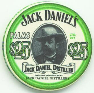 Las Vegas Palms Hotel Jack Daniel's $25 Casino Chip