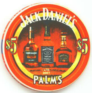 Palms Jack Daniel's 2003 $5 Casino Chip 