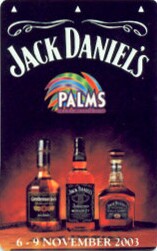 Las Vegas Palms Hotel Jack Daniel's Room Key