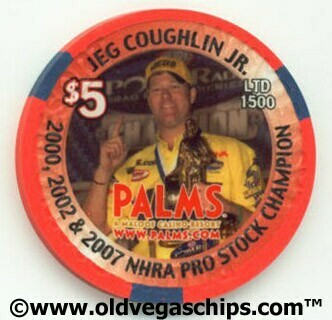 Palms Hotel Jeg Coughlin Jr. 2008 $5 Casino Chip 